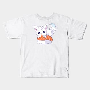 Arctic Fox Salmon Sushi Kids T-Shirt